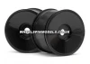 Dish Wheel Black 88X56mm/2Pcs 17mm Hex Savage / Hellfire - 2 Pcs