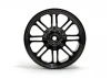 HPI 8 Spoke Wheel - Black Chrome - 83x56mm - 14mm Hex - (pair)