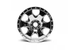 Warlock Wheel Chrome 83x56mm - 17mm Hex for Savage X / Hellfire - 2 Pcs