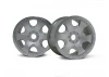 Warlock Wheel Matt Chrome 83x56mm - 17mm Hex for Savage X / Hellfire - 2 Pcs