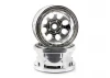 Rock 8 Beadlock 2.2 Inch Wheel - Chrome - Pair