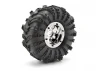 Rock 8 Beadlock 2.2 Inch Wheel - Chrome - Pair