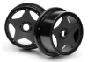 HPI Baja 5B Super Star Wheel - Black - Front - Pair