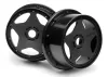 HPI Baja 5B Super Star Wheel - Black - Front - Pair