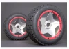 HPI Baja 5B Super Star Wheel - Shiny Chrome - Front - Pair