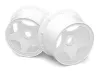 HPI Baja 5B Super Star Wheel - White - Rear - Pair
