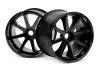 Blast Wheel Black Savage Incl. 17mm Hex Hub 115X70mm 7inch 2Pcs
