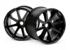 Blast Wheel Black Savage Incl. 17mm Hex Hub 115X70mm 7inch 2Pcs