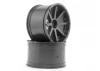 Blast Wheel Black Savage Incl. 17mm Hex Hub 115X70mm 7inch 2Pcs