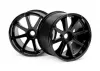 Blast Wheel Black Savage Incl. 17mm Hex Hub 115X70mm 7inch 2Pcs