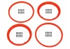 Heavy Duty Wheel Bead Lock Rings for HPI Baja 5B - Red (1 Pair - fits 2 Wheels)