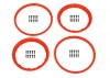 Heavy Duty Wheel Bead Lock Rings for HPI Baja 5B - Red (1 Pair - fits 2 Wheels)
