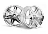 HPI LP32 Wheels - Work LS406 Chrome - 1 Pair