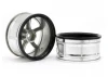 HPI LP29 Yokohama AVS Model T6 Chrome Wheels - 1 Pair