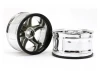 HPI LP35 Yokohama AVS Model T6 Chrome Wheels - 1 Pair