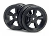 Vintage 5 Spoke Wheel 26mm Black Chr for 26mm Vint. Tyres