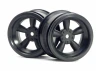 Vint 5 Spoke Whl 31mm/6mm Oset Black Chr for 31mm Vint. Tyres