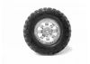 HPI Super Mudders Tyres Pre Glued on Chrome Ringz Wheels (14mm Hex)