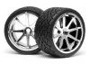 Phaltline Tyre 7inch On Blast Wheel Chrome With 17mm Hex