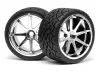 Phaltline Tyre 7inch On Blast Wheel Chrome With 17mm Hex