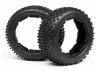 HPI Dirt Buster Front Block Tyre - M Compound - fits HPI Baja 5B - Pair