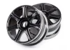 HB Edge Wheel (Black Chrome/2Pcs)