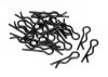 Body Clip (6mm/Black/20Pcs)