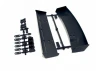 Moulded Wing Set & Mounts Black (2 Types Included)