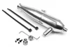 Aluminium Tuned Pipe - Smooth - Polished - Fits HPI Savage