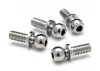 Ball 4.3x11.5mm 4-40 Hex Socket In Silver (4Pcs)