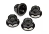 Flanged Lock Nut M5 (Clockwise/Black/4Pcs)