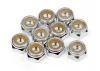 Aluminium Lock Nut M4 (Silver/10Pcs)
