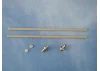 Profiled Flagstaff Complete (Brass And Wood)(2)
