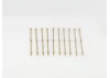 2 Hole Stanchion - Brass 40mm (10)