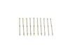 2 Hole Stanchion - Brass 40mm (10)