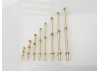 2 Hole Capping Rail Stanchion - Brass 20mm