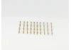 3 Hole Stanchion - Brass 30mm (10)