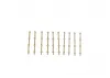3 Hole Stanchion - Brass 35mm (10)