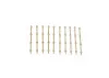 3 Hole Stanchion - Brass 40mm (10)