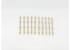 3 Hole Stanchion - Brass 40mm (10)