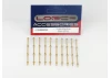 3 Hole Stanchion - Brass 40mm (10)