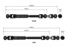 GMade - Junfac Scale Axial Wraith 1.9 Univ. Shaft Hardened Steel