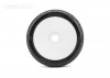 Jetko Sting Super Soft 1:8 Buggy Tyres Pre Glued on White Revo Rims (2)