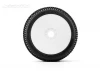 Jetko Dirt Slinger Super Soft 1:8 Buggy Tyres Pre Glued on White Revo Rims (2)
