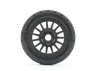 Jetko Extreme Tomahawk 1:8 Buggy Belted Tyres on Black Wheels 17mm Hex (2)