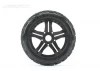 Jetko Extreme King Cobra 1:8 Buggy Belted Tyres on Black Wheels 17mm Hex (2)