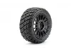 Jetko Extreme Rockform 1:8 Buggy Belted Tyres on Black Wheels 17mm Hex (2)