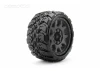 Jetko EX King Cobra LP Belted Tyres Mounted on 3.8 Black Wheels - 17mm (2)