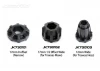Jetko Extreme Super Sonic MAXX Belted Tyres on 3.8 Black 17mm/12mm Hex Wheels (2)