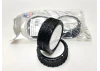 Jetko Challenger Medium EOS 1:10 Buggy 4WD Front Tyres Mounted on White Wheels (2)